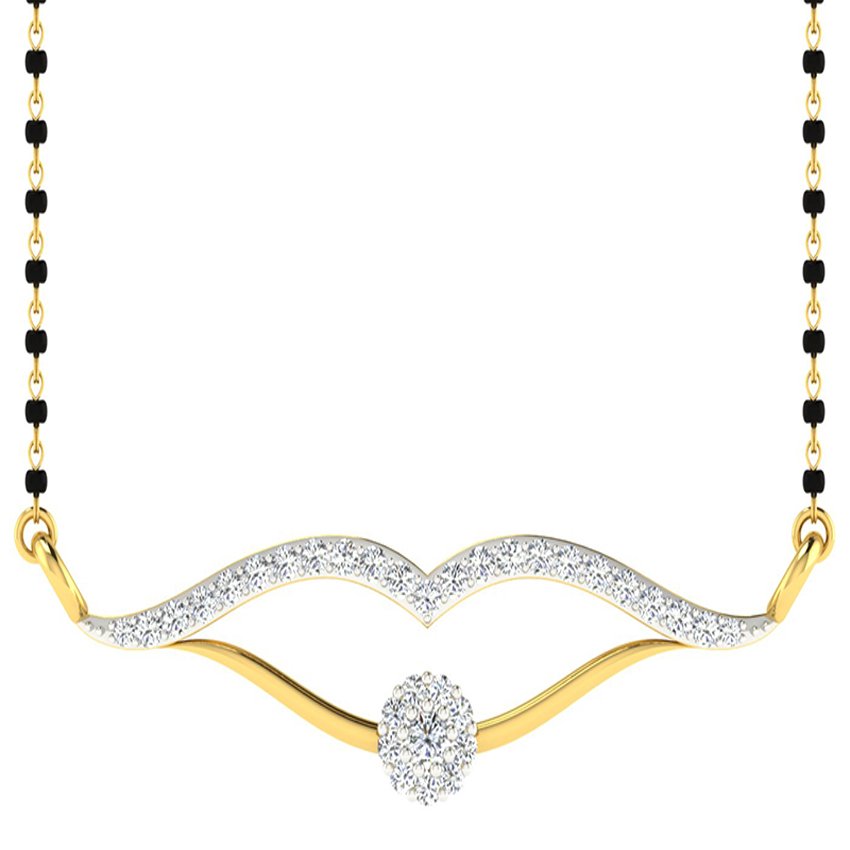 Hearts United Diamond Mangalsutra Set