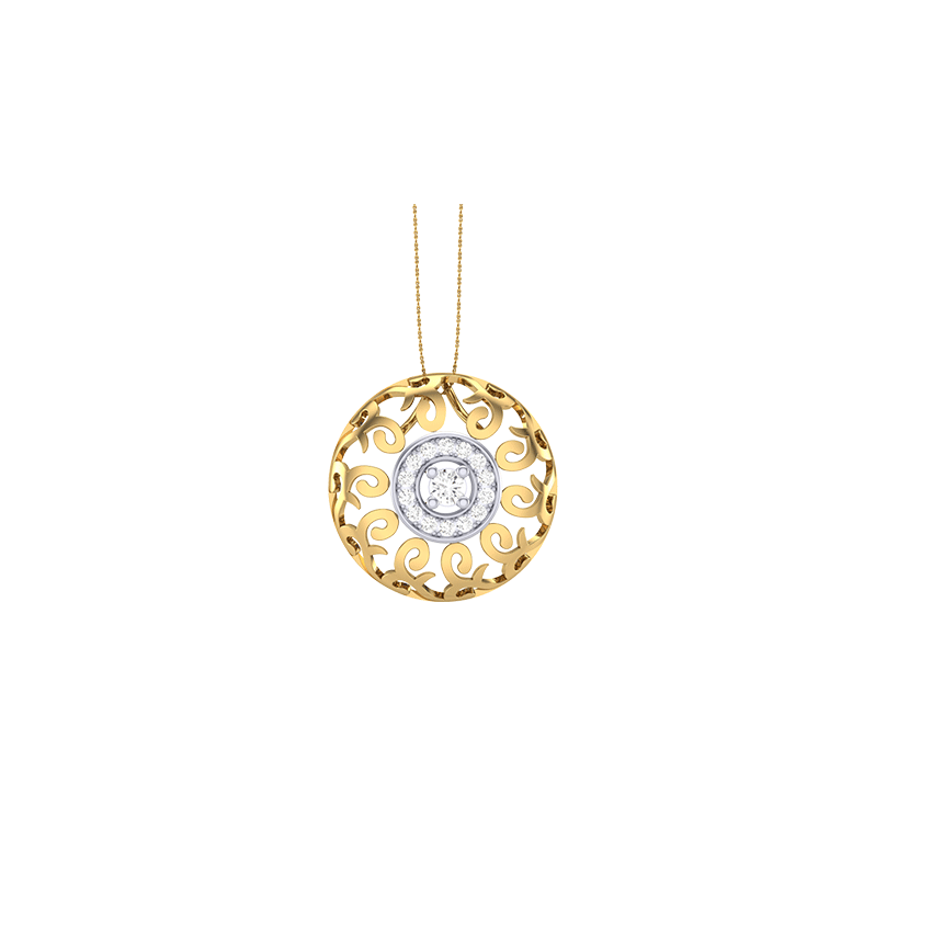 Ivory Glint Diamond Pendant