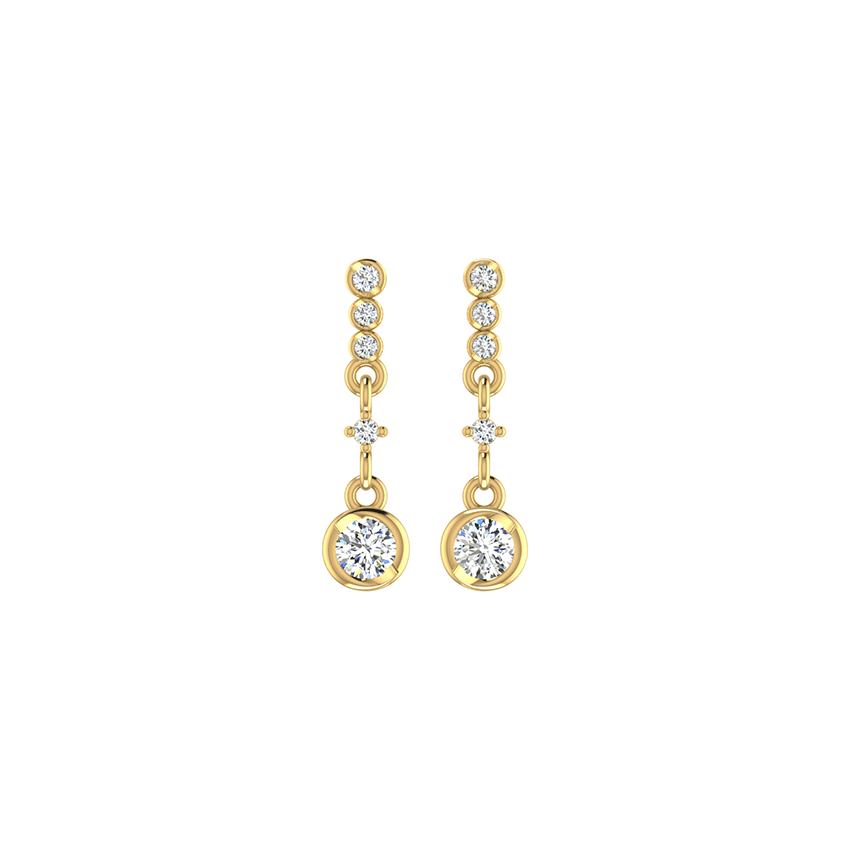 Opal Spark Diamond Earrings