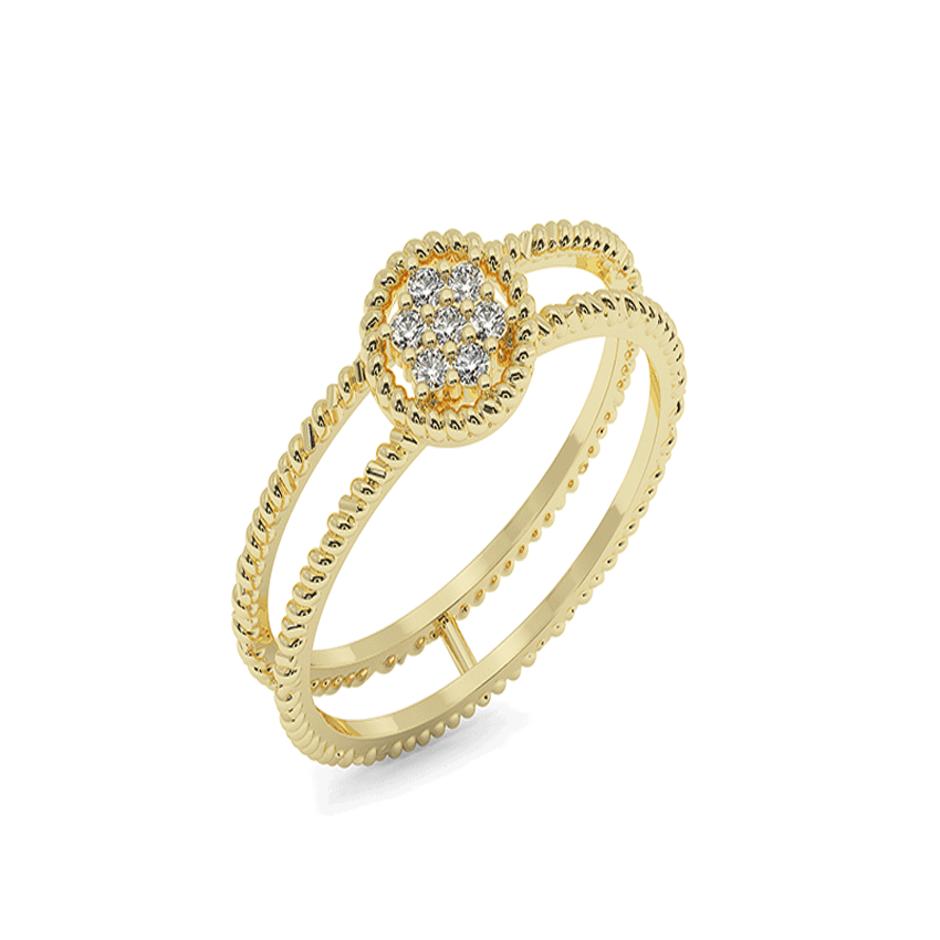 Sleek Twilight Diamond Ring