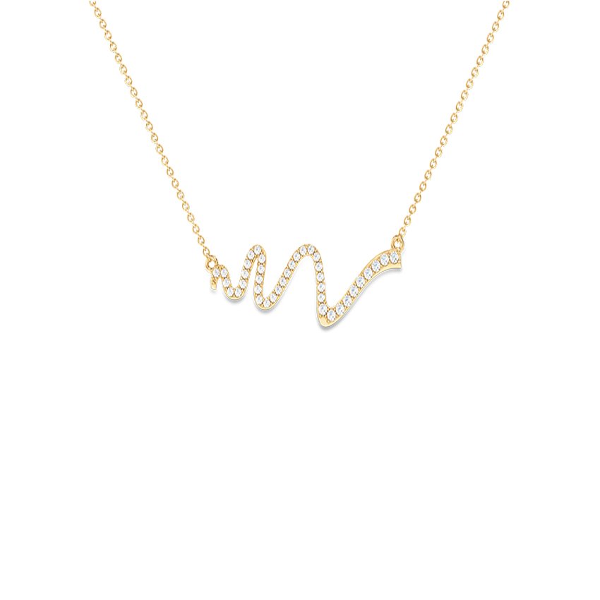 Gilded Aura Diamond Pendant