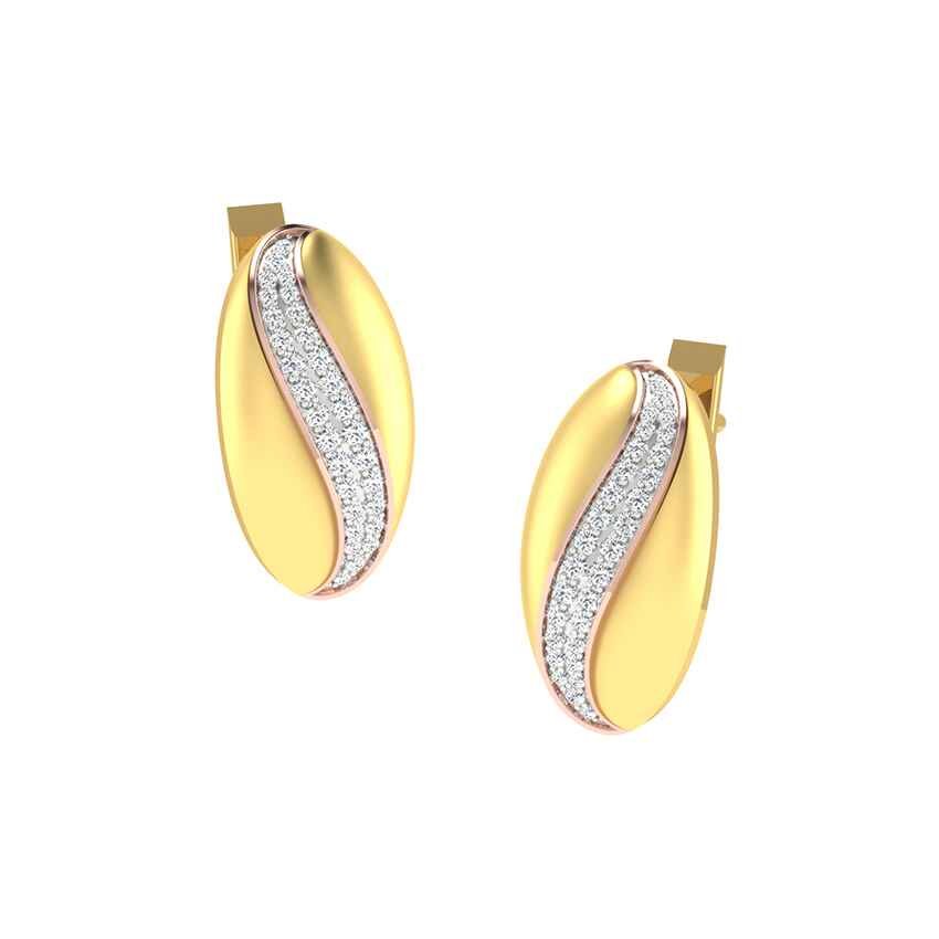 Serene Hoop Diamond Earrings Bali