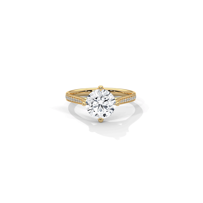 Flicker Round Solitaire Diamond Ring
