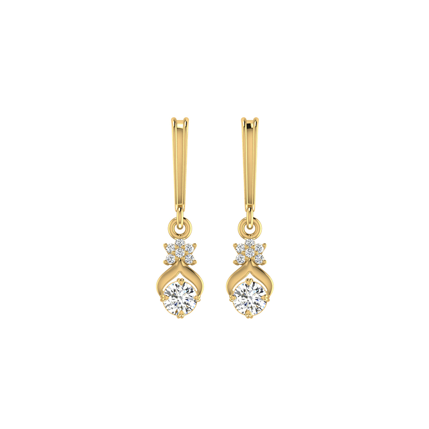 Halo Gleam Diamond Earrings