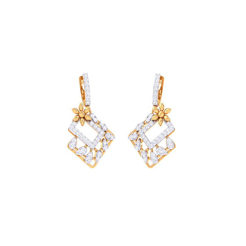 Diamond Crystal Horizon Earrings