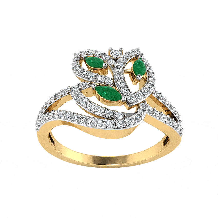 Orchid Shine Diamond Cocktail Ring