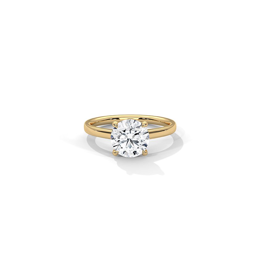 Gleam Round Solitaire Diamond Ring