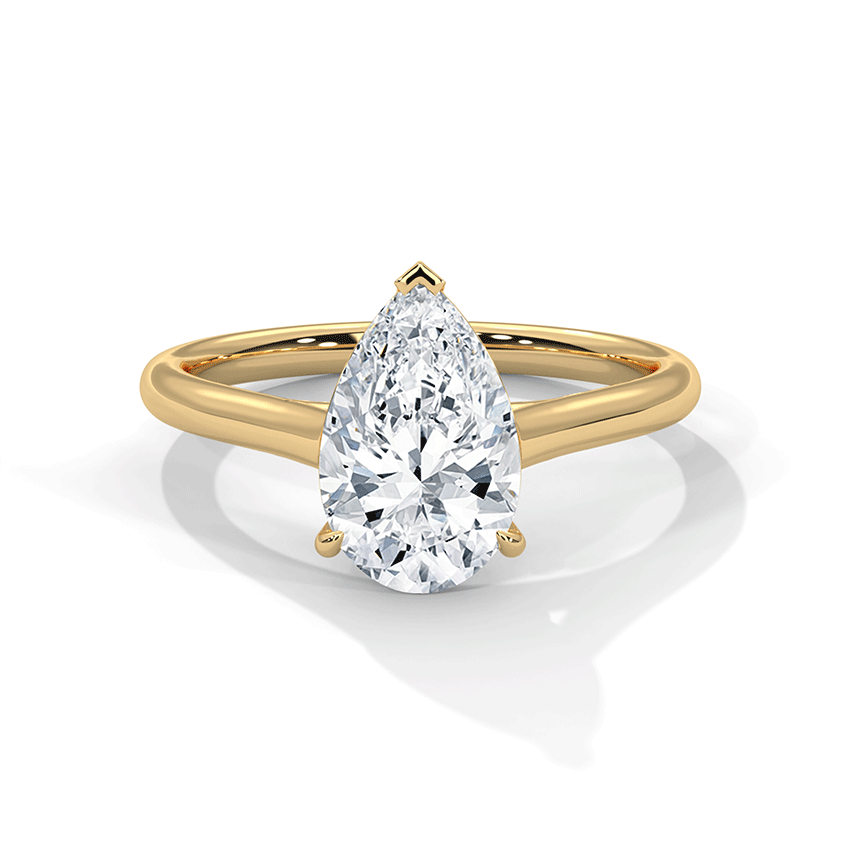 Whisper Pear Diamond Ring
