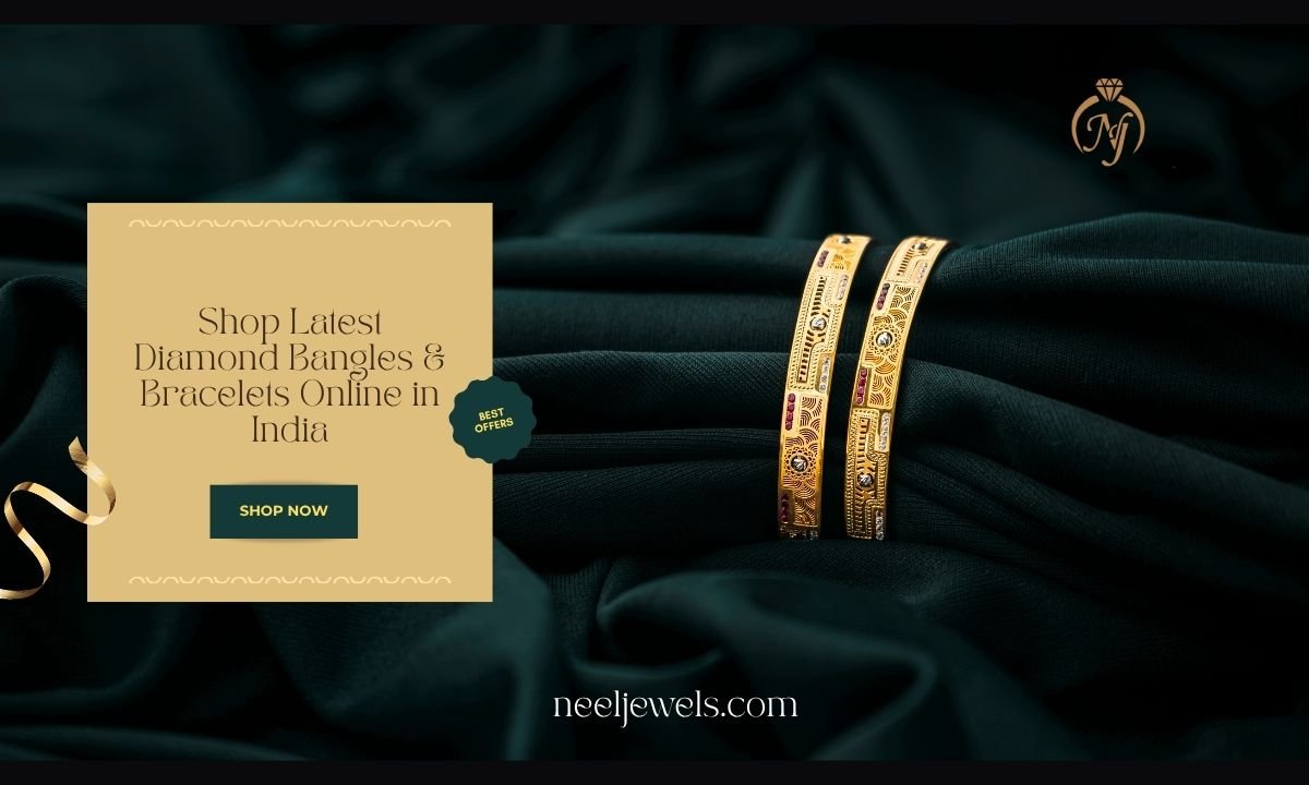 Shop Latest Diamond Bangles & Bracelets Online in India