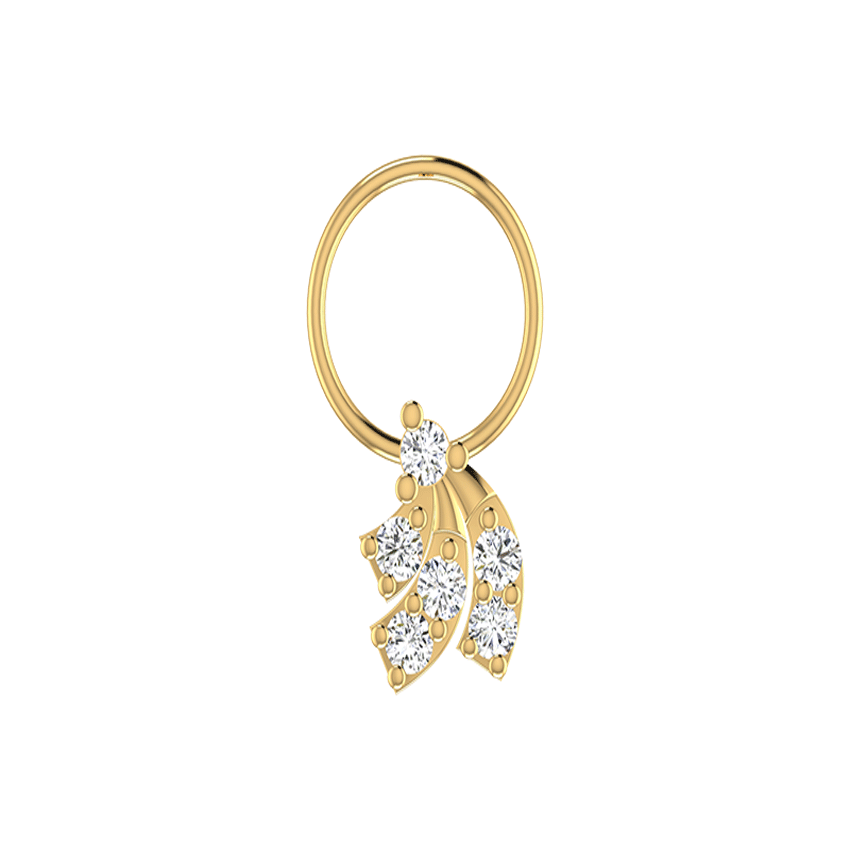 Diamond Glowing Petal Nosepin