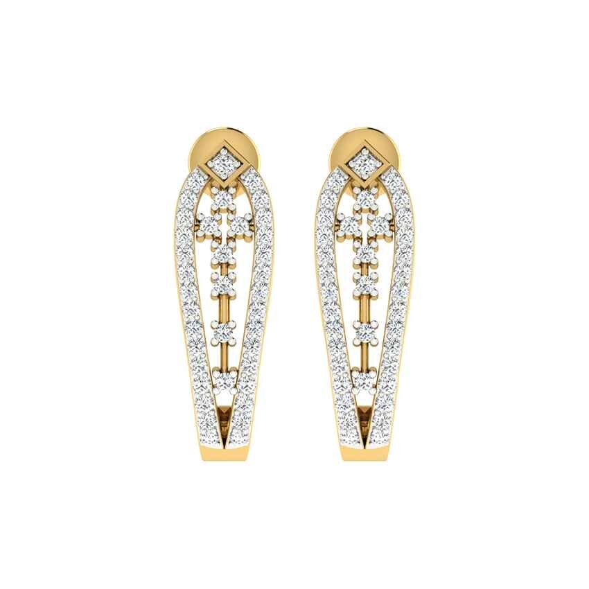 Lustrous Horizon Diamond Earrings