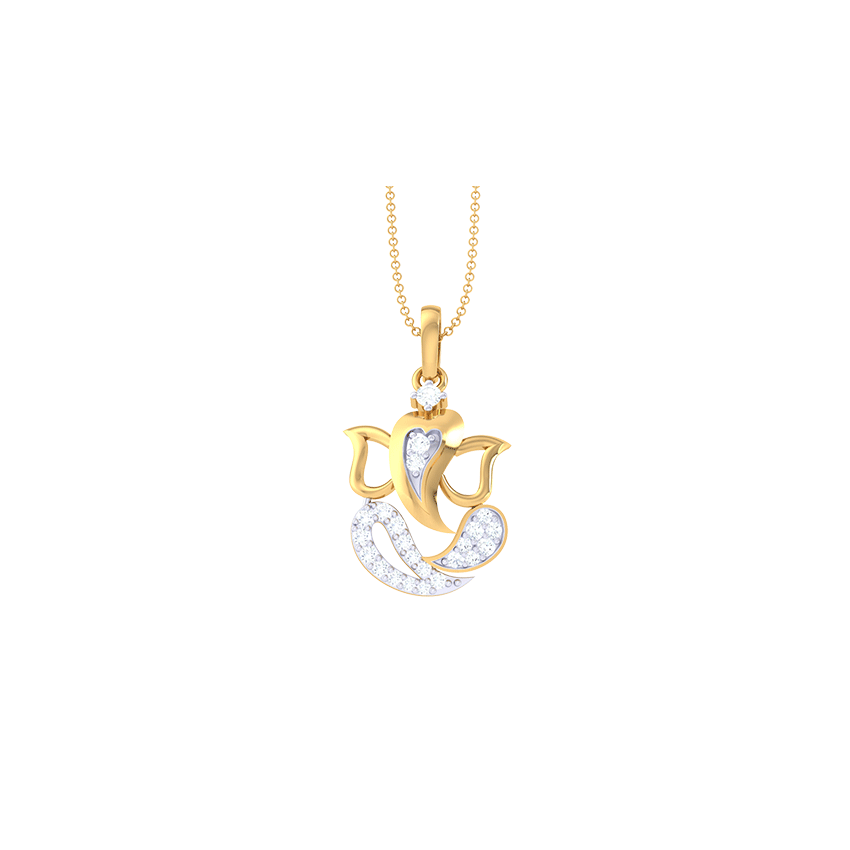 Rajarajeshwara Sovereignty Diamond Pendant