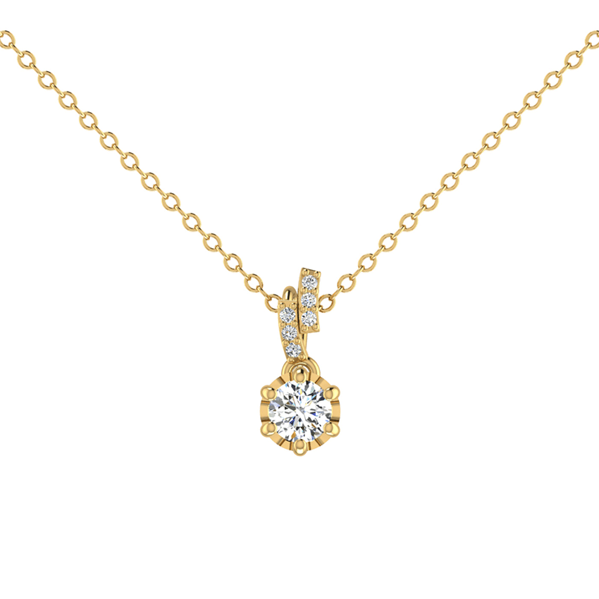 Coral Kiss Diamond Pendant