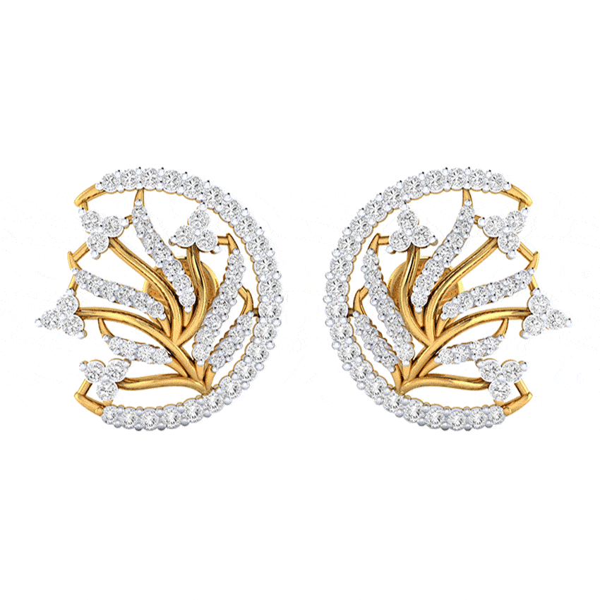 Sunbeam Shine Diamond Earrings Tops