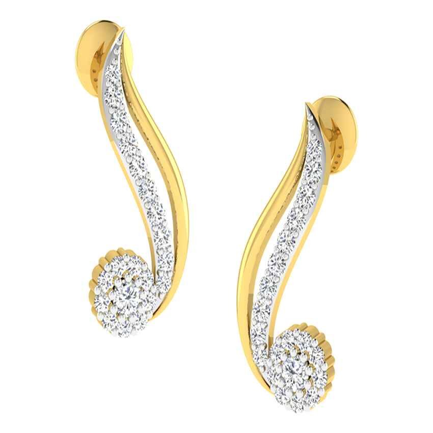 Gleaming Horizon Diamond Earrings