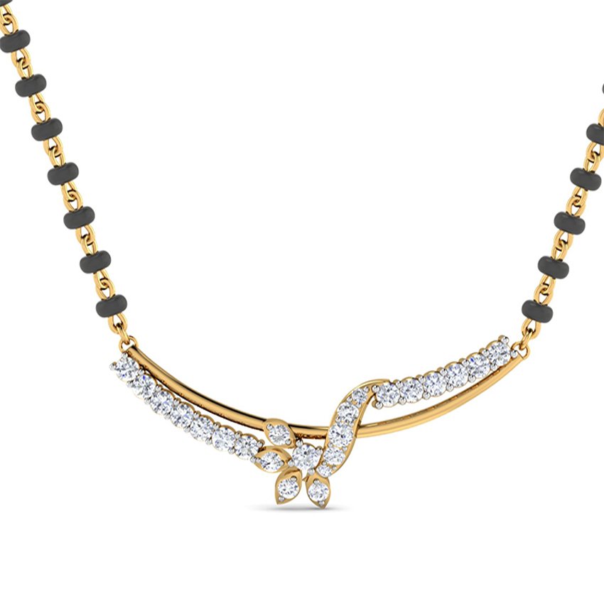 Brilliance Knot Diamond Mangalsutra Set