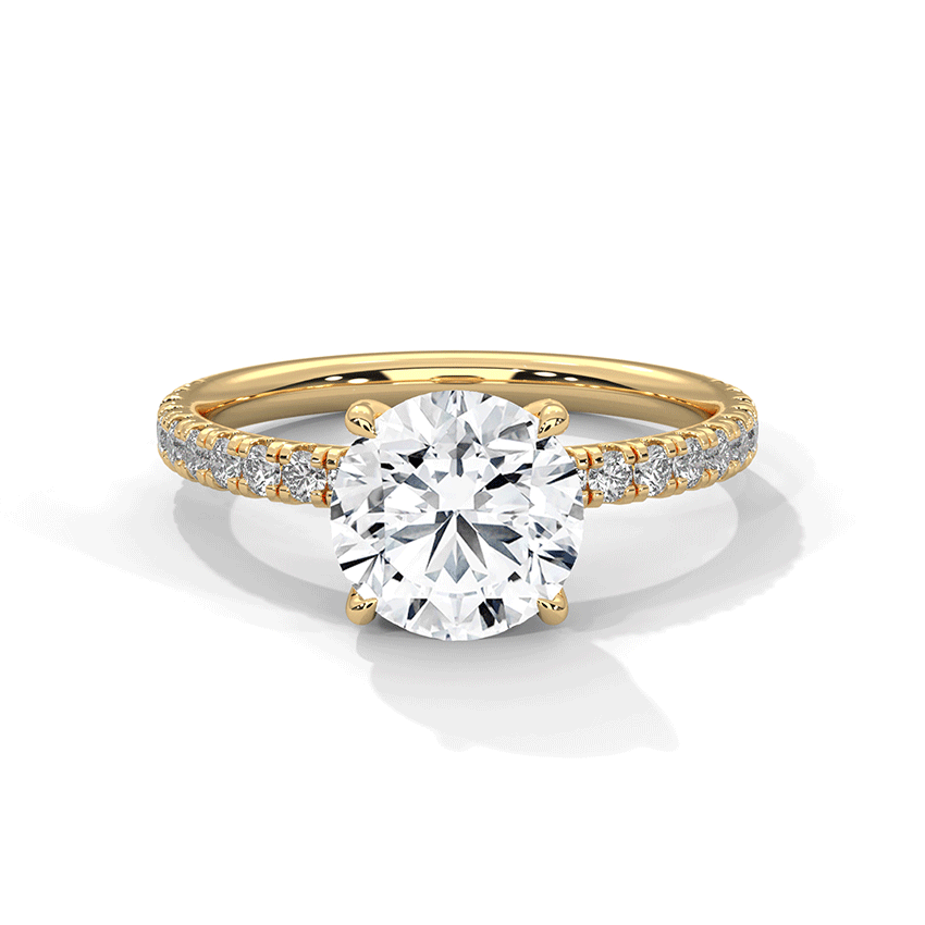 Aura Round Solitaire Diamond Ring