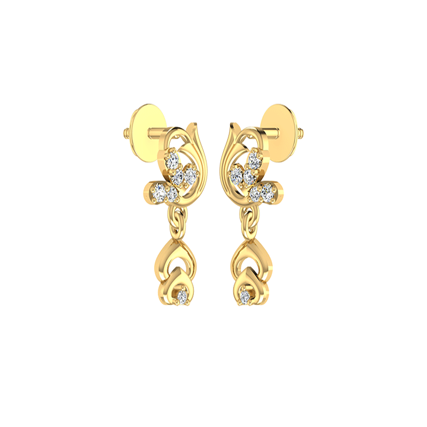 Dazzle Crest Fancy Earrings