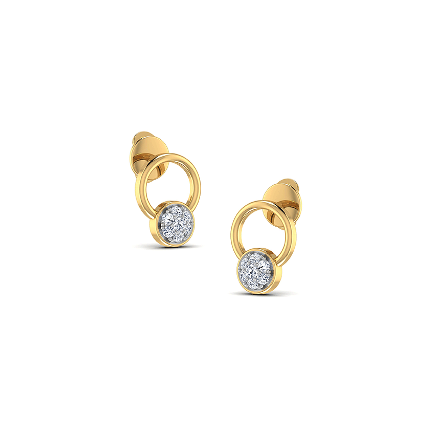 Golden Twilight Diamond Earrings