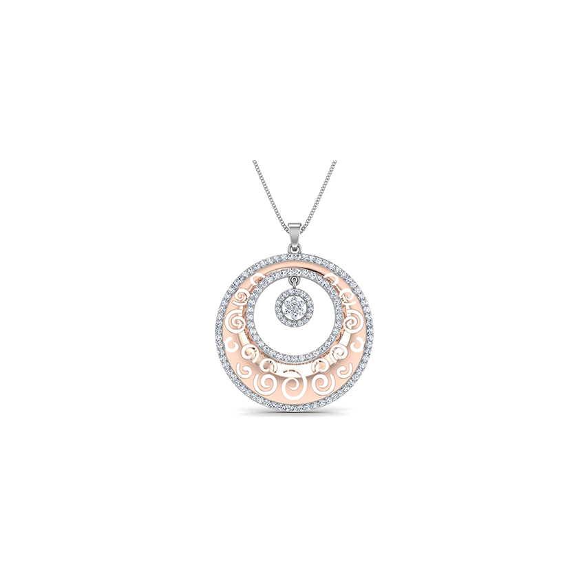 Crystal Whisper Diamond Pendant