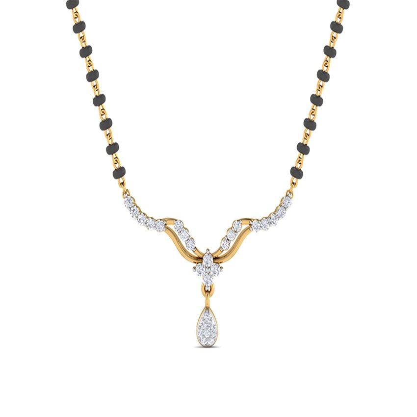 Lustre Edge Diamond Mangalsutra Set