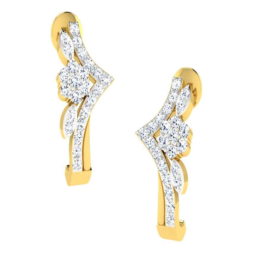 Diamond Trissha Hoop Earrings