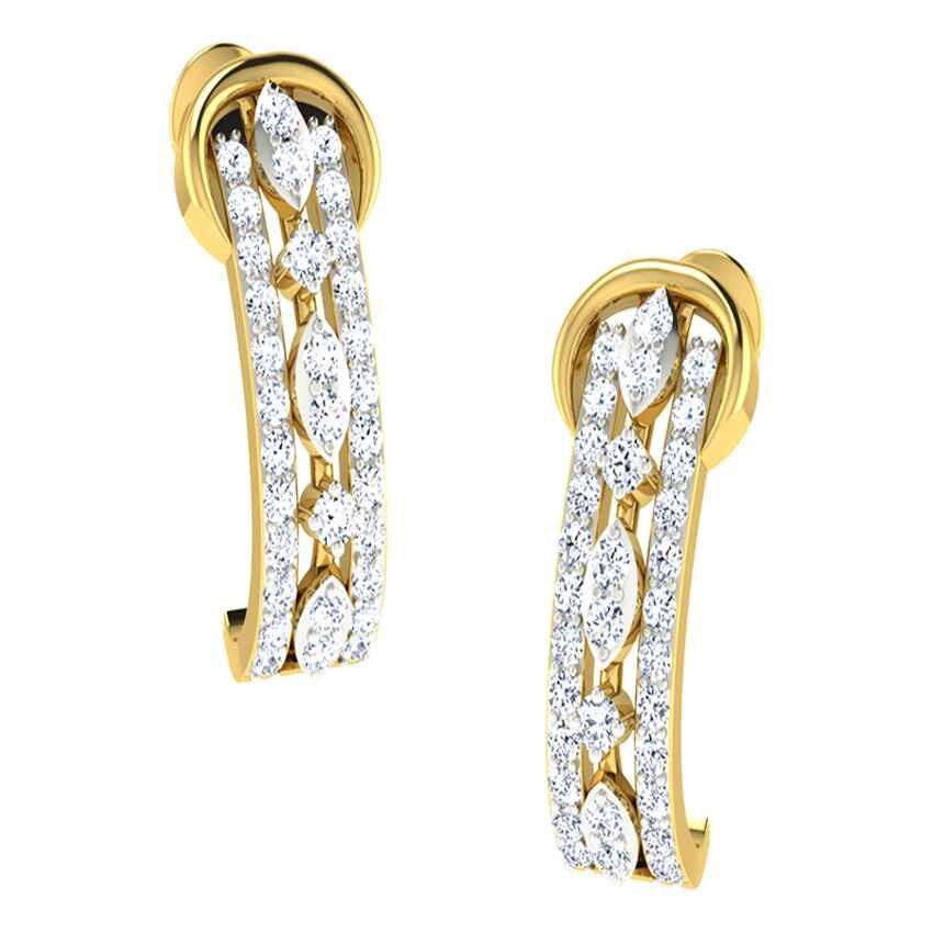 Diamond Angelic Hoop Earrings
