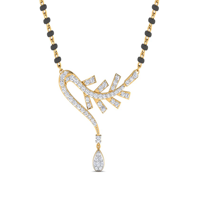 Bright Essence Diamond Mangalsutra Set