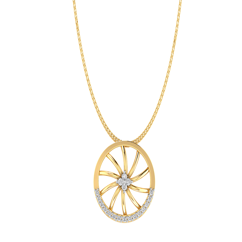 Radiant Grace Diamond Pendant