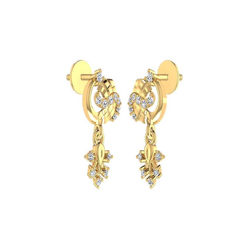 Golden Twilight Fancy Earrings