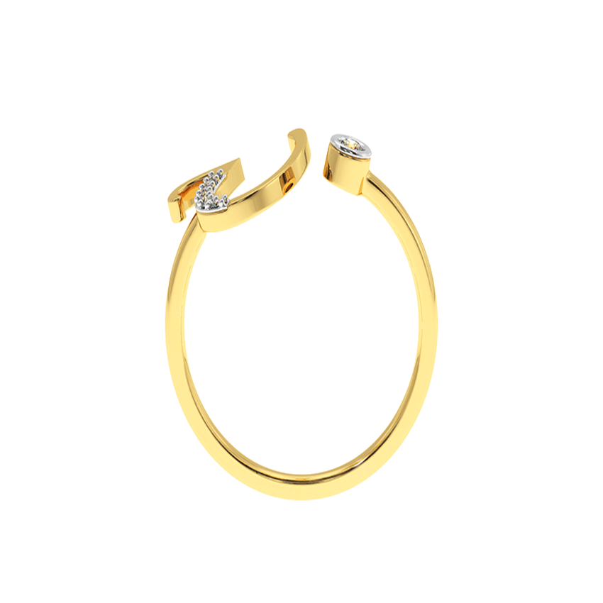 Utopia Diamond U Ring