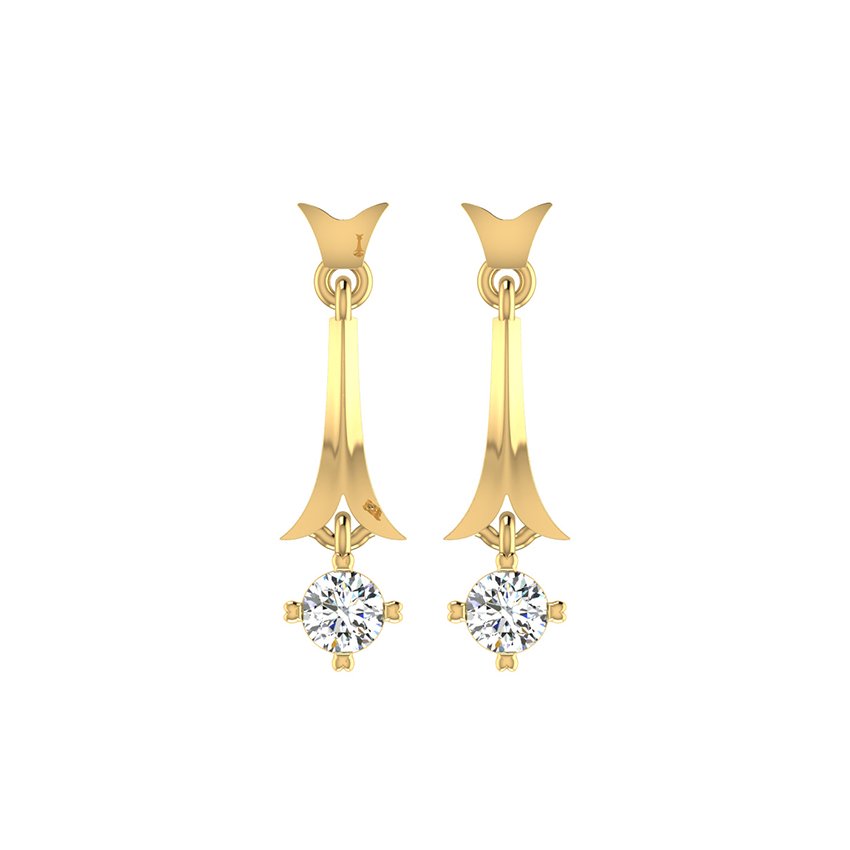 Golden Twilight Diamond Earrings