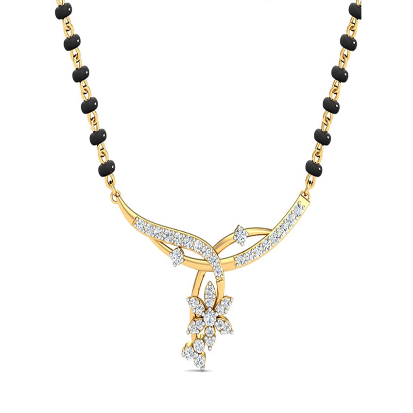Diamond Embrace Mangalsutra Pendant