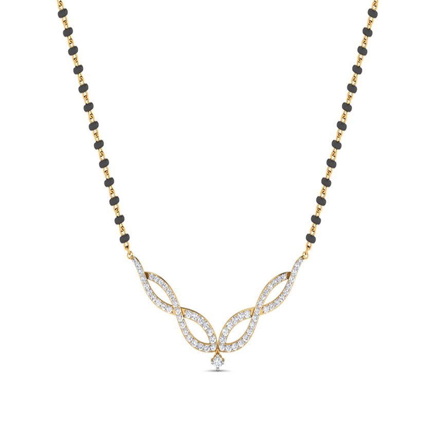 Diamond Glint Mangalsutra Pendant