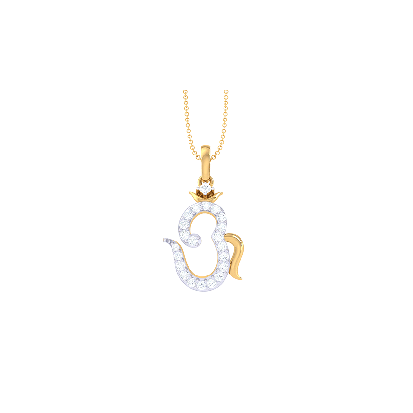Sacred Sound Medallion Diamond Pendant