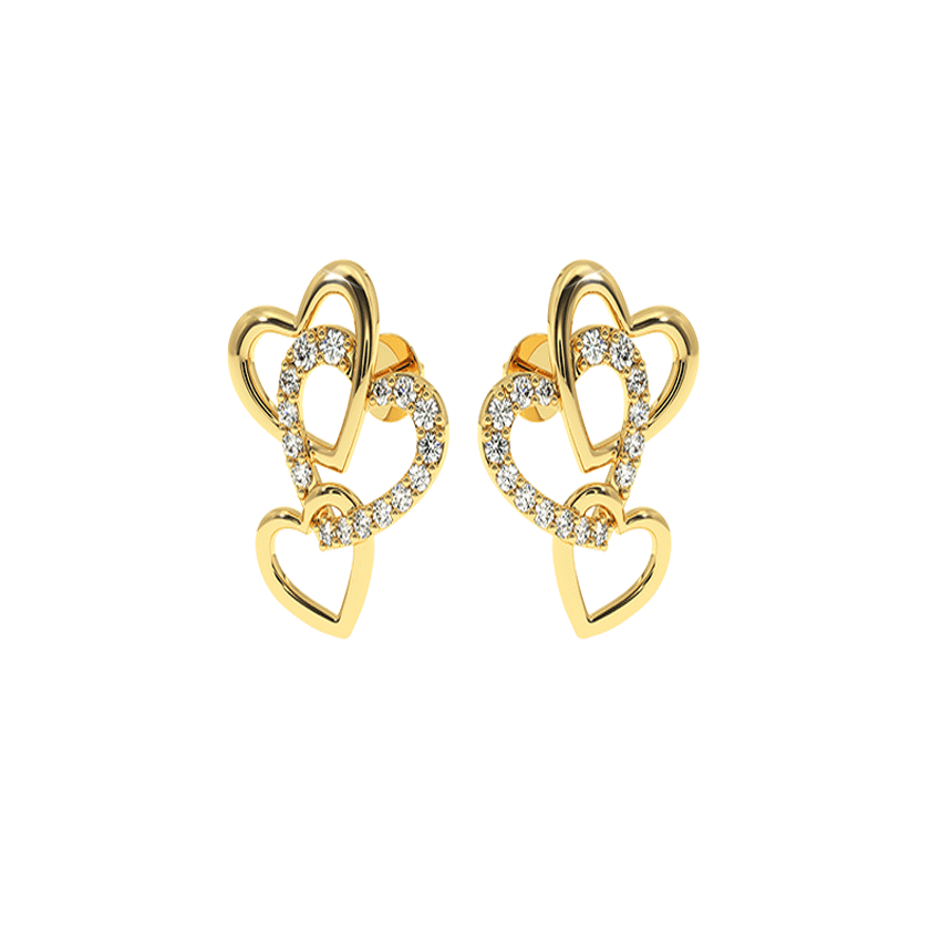 Pure Affection Diamond Love Earrings