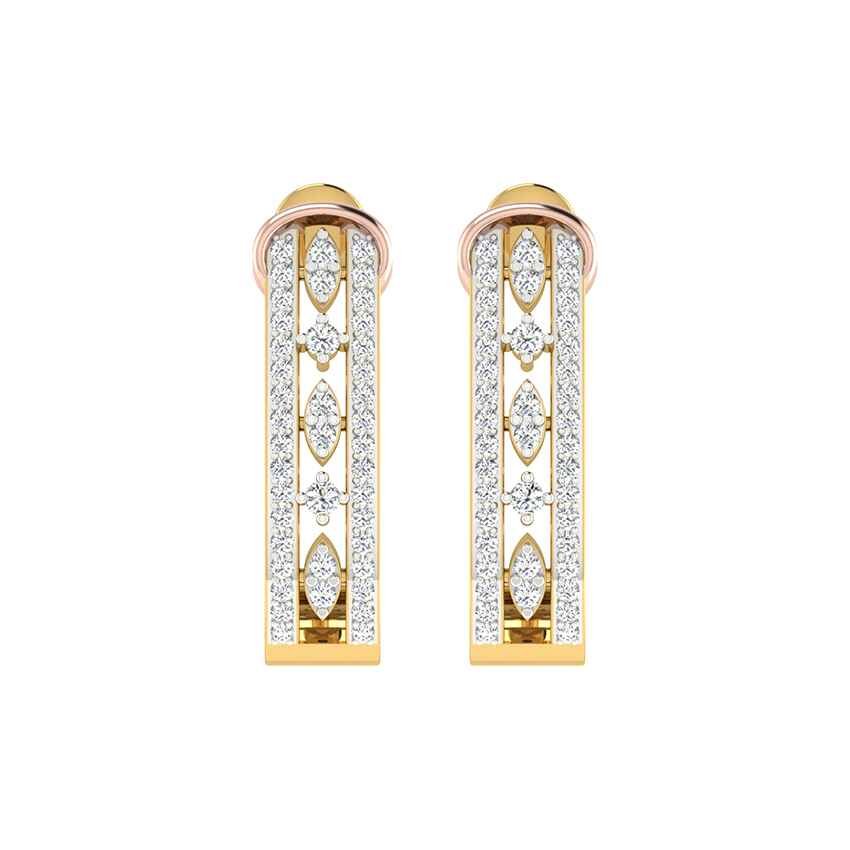 Infinity Charm Diamond Earrings