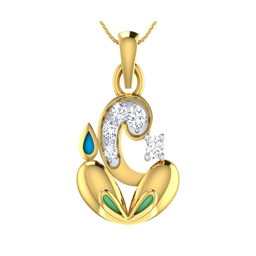 Shree Ganesh Diamond Pendant