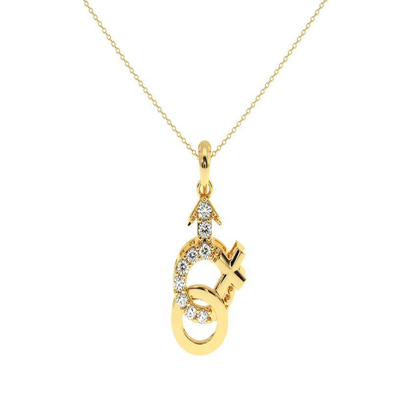 Celestial Heart Diamond Love Pendant