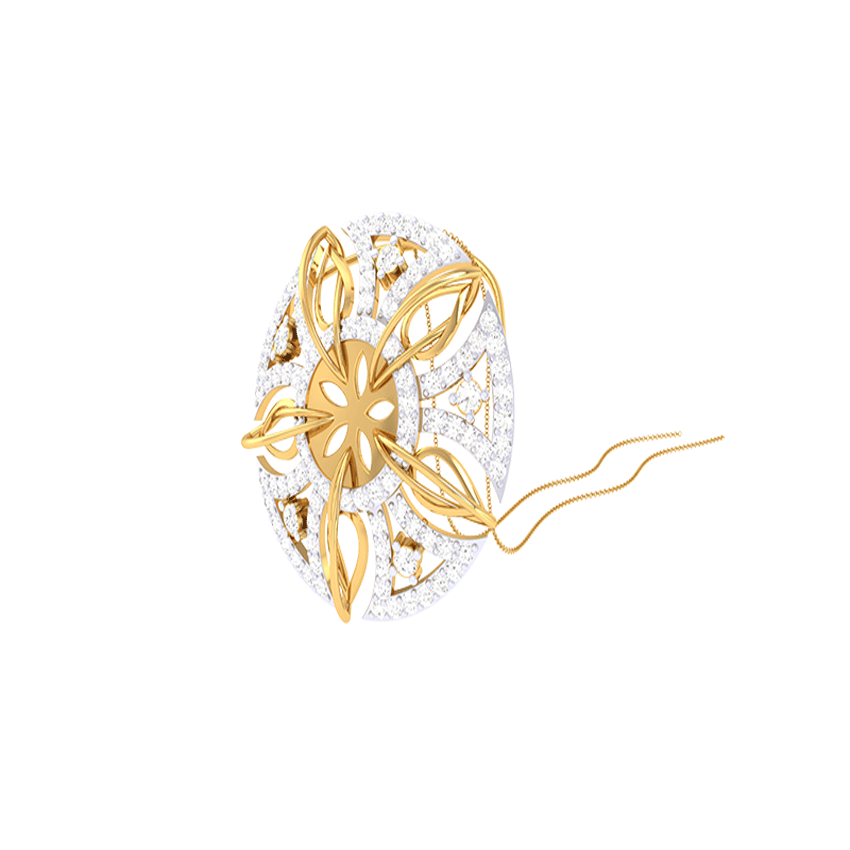 Diamond Eclipse Ray Pendant