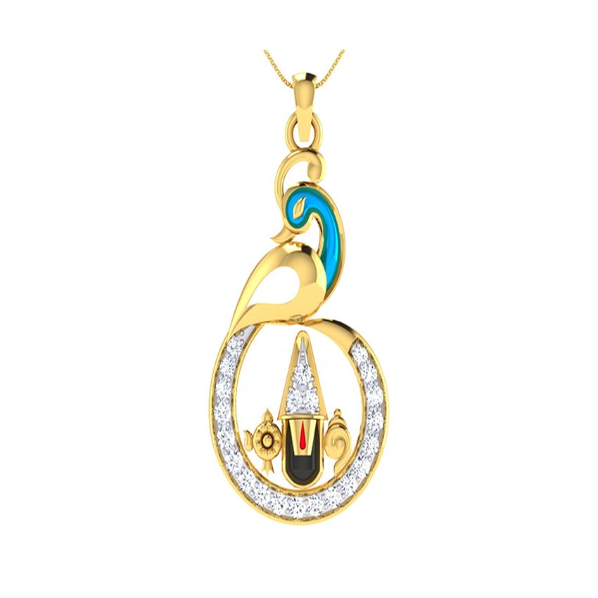 Prosperity Tirupati Balaji Diamond Pendant