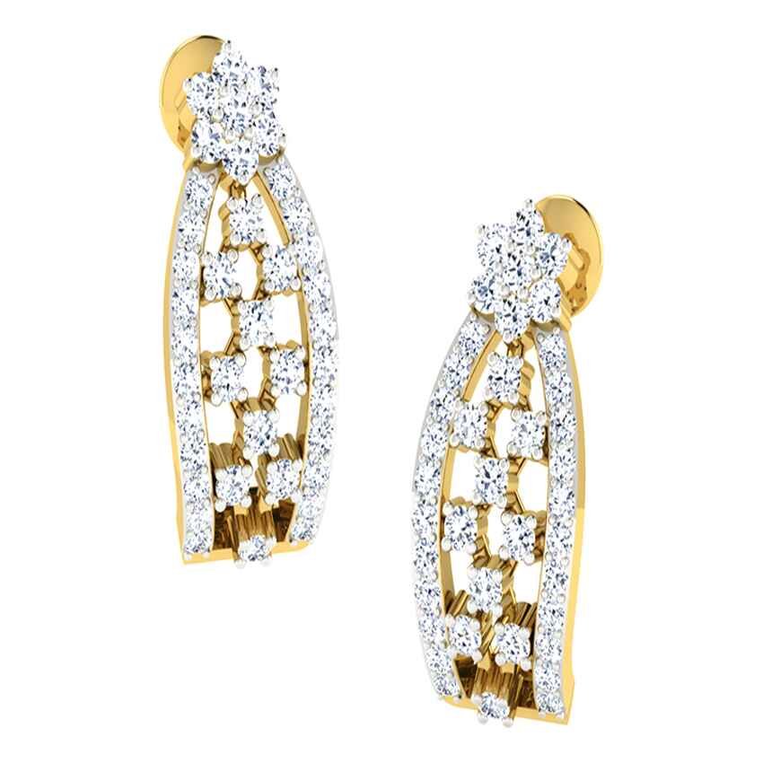 Diamond Gleam Hoop Earrings