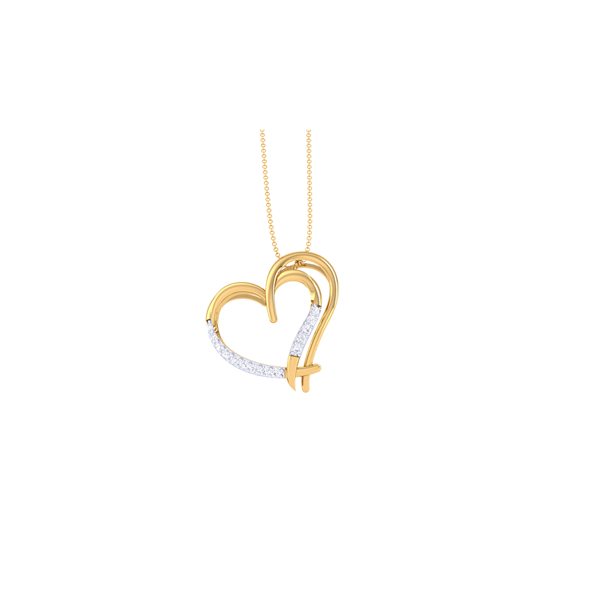Heartfelt Radiance Diamond Love Pendant