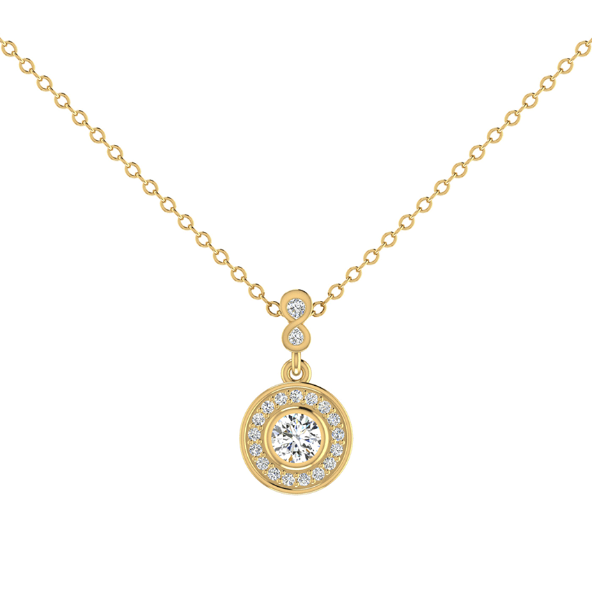 Frost Echo Diamond Pendant
