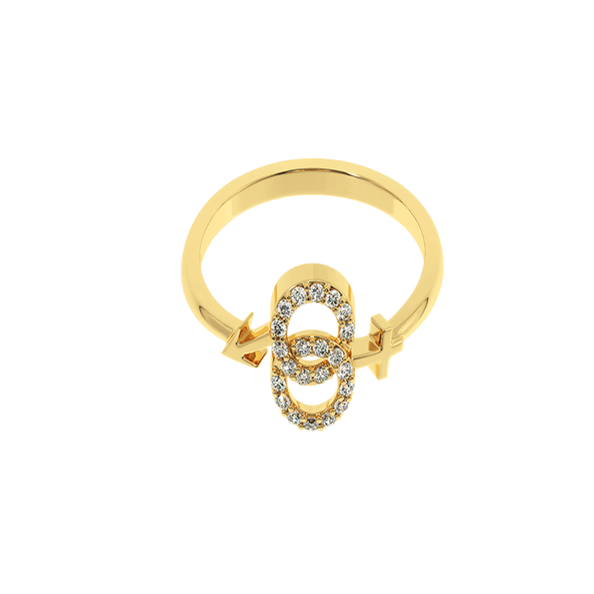 Twilight Glow Diamond Love Ring