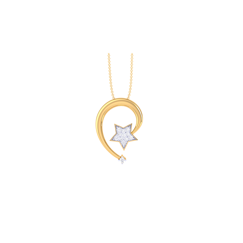 Midnight Cascade Diamond Pendant