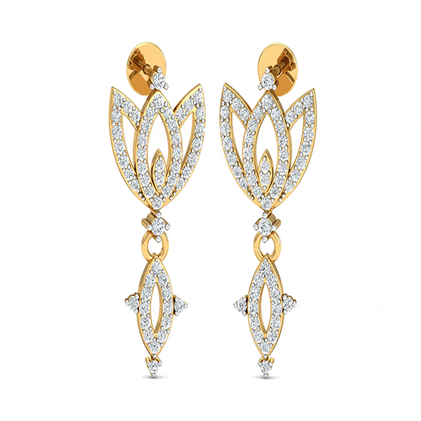 Crystal Rain Diamond Earrings