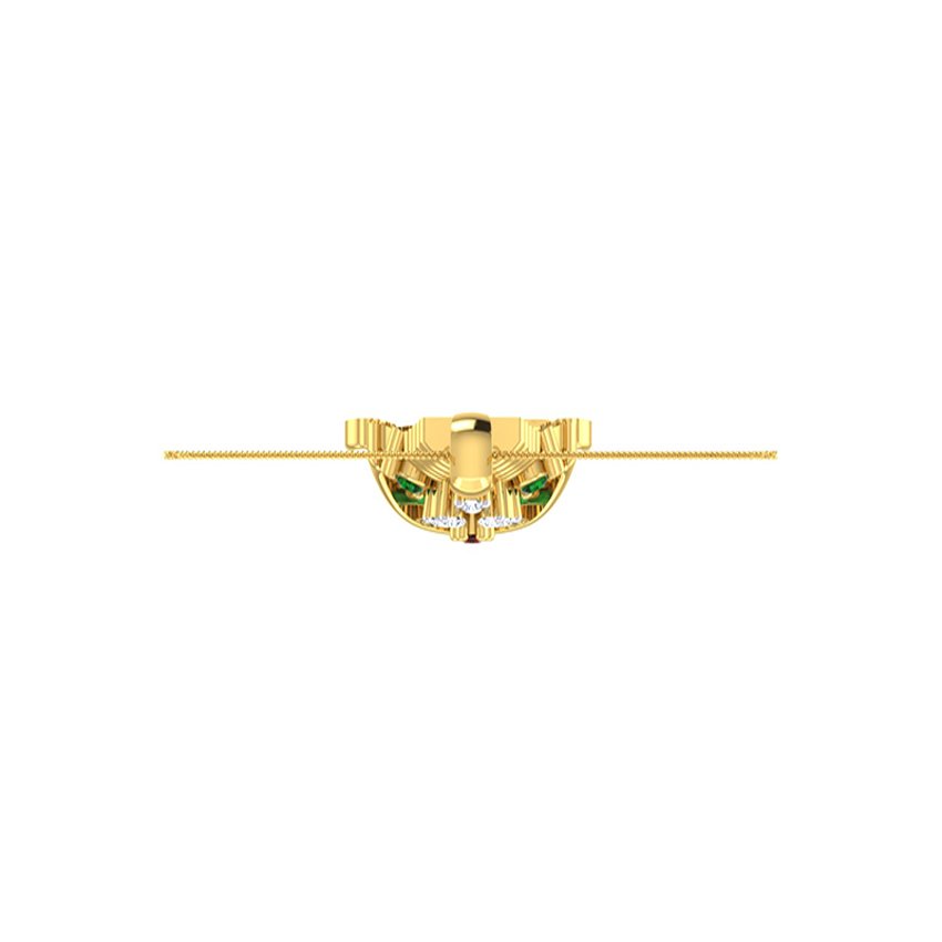 Lambodar Ganesha Diamond Pendant