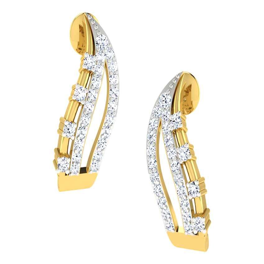 Diamond Alluring Hoop Earrings