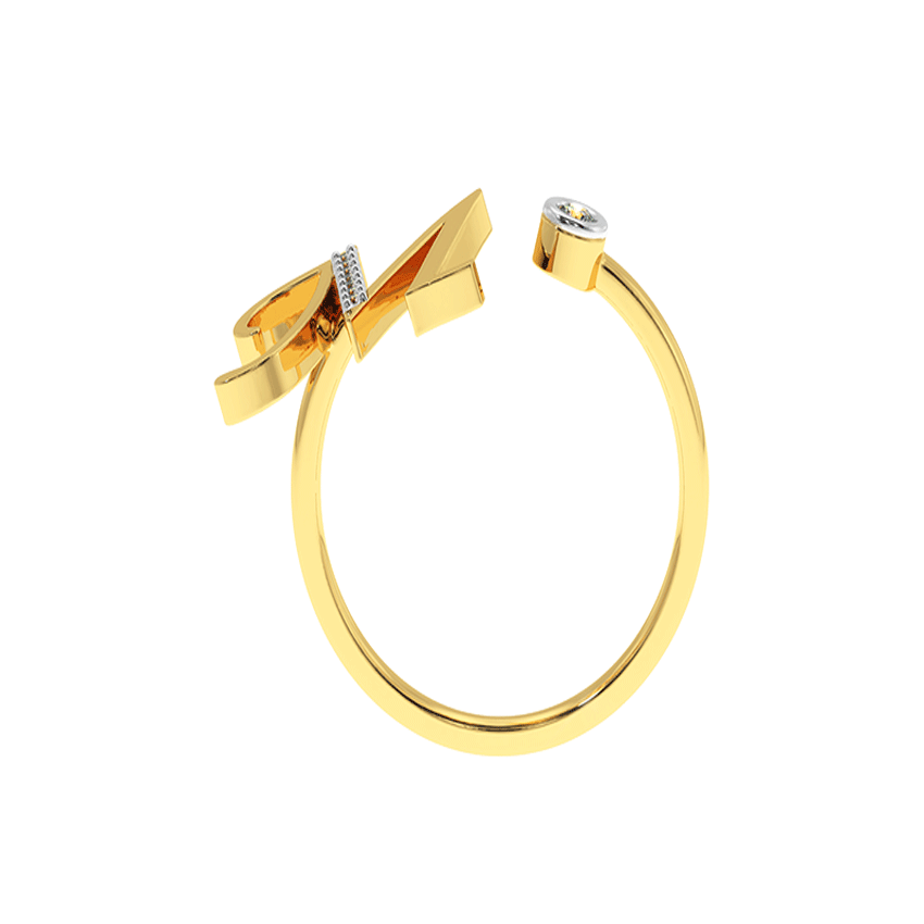 Majestic Diamond M Ring